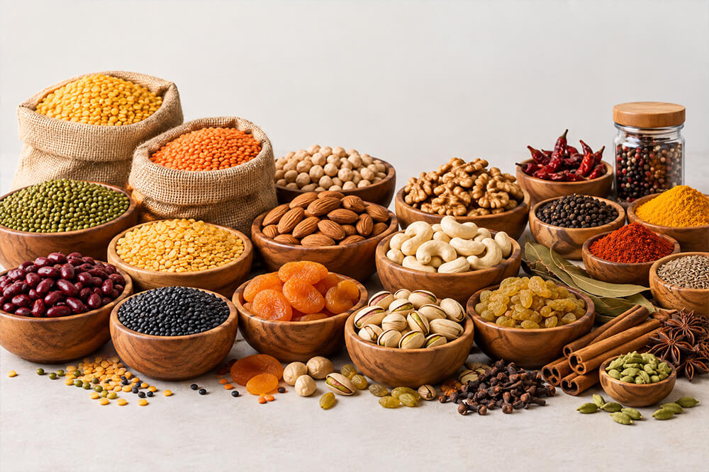 Pulses, Dry Fruits & Spices Storage